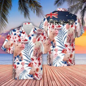 Farm Hawaiian Shirt, Pig Lovers Australia…