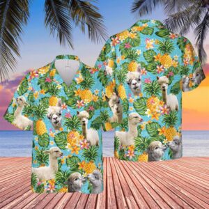 Farm Hawaiian Shirt, Pineapple Hawaiian Theme…