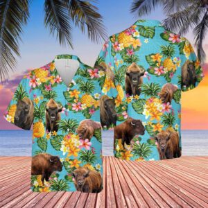 Farm Hawaiian Shirt, Pineapple Hawaiian Theme…