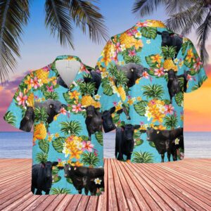 Farm Hawaiian Shirt, Pineapple Hawaiian Theme…