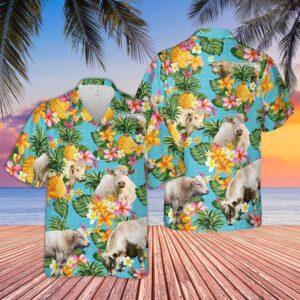 Farm Hawaiian Shirt, Pineapple Hawaiian Theme…