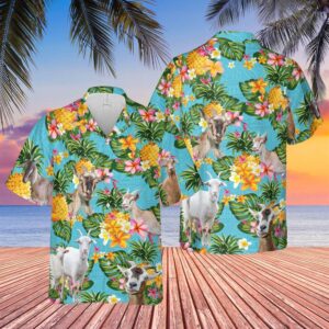 Farm Hawaiian Shirt, Pineapple Hawaiian Theme…