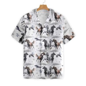 Farm Hawaiian Shirt, Racing Horses All…