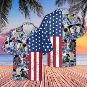 Farm Hawaiian Shirt, Speckle Park Flower…