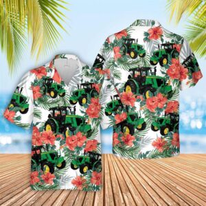 Farm Hawaiian Shirt, Tractor Cattle Hibucis…