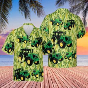 Farm Hawaiian Shirt, Tractor Corn All…