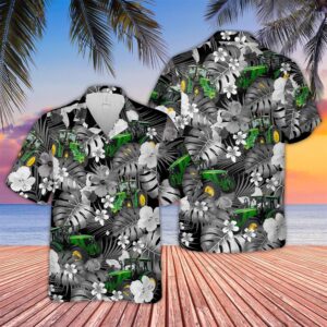 Farm Hawaiian Shirt, Tractor Grey 3D…