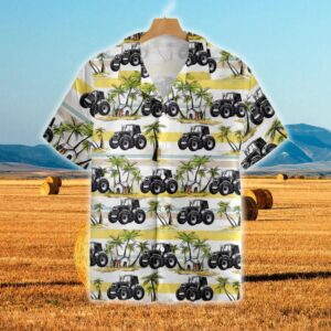 Farm Hawaiian Shirt, Tractors Tropical Land…