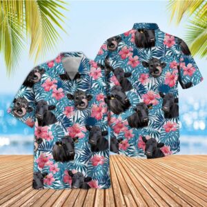 Farm Hawaiian Shirt, Tropical Dexter Blue…