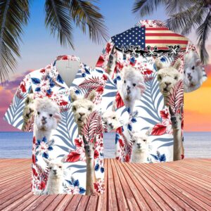 Farm Hawaiian Shirt, United States Flag…