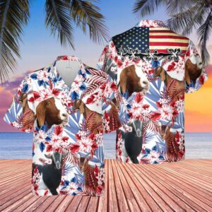 Farm Hawaiian Shirt, United States Flag…