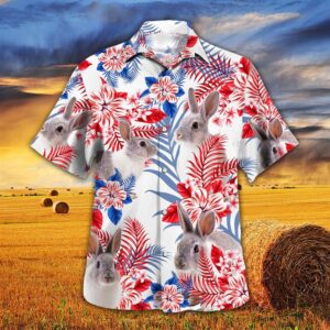 Farm Hawaiian Shirt, United States Flag…