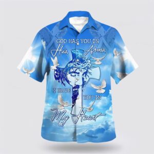 Christian Hawaiian Shirt, God Has You…