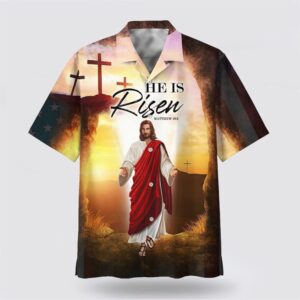 Christian Hawaiian Shirt, He Is Risen…