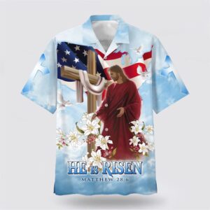 Christian Hawaiian Shirt, He Is Risen…