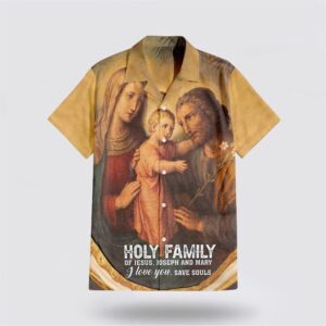 Christian Hawaiian Shirt, Holy Family Of…