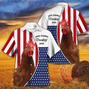 Independence Day Chicken Rooster Make America…