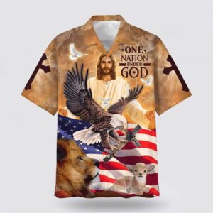 Christian Hawaiian Shirt, Independence Day US…