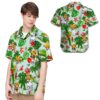 Jack Russel Wearing Mexican Hat Tropical Men Hawaiian Shirt,  Summer Shirt, Beach Shirts For Dog Lovers From Mexico