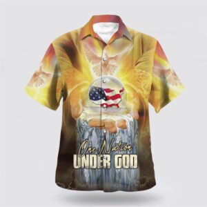 Christian Hawaiian Shirt, Jesus America One…