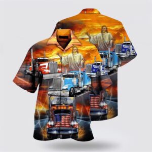 Jesus Hawaiian Shirt, Jesus Blesses Truckers…