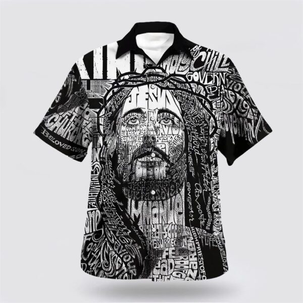 Christian Hawaiian Shirt, Jesus Christ Portrait Hawaiian Shirt, Religion Hawaiian Shirt
