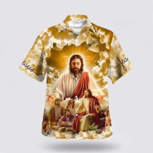 Christian Hawaiian Shirt, Jesus Christ With…