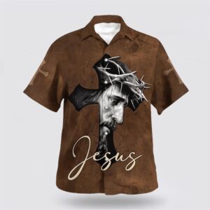 Christian Hawaiian Shirt, Jesus Cross Hawaiian…