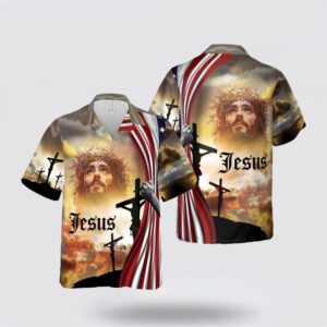 Jesus Hawaiian Shirt, Jesus Cross Hawaiian…