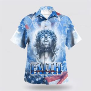 Christian Hawaiian Shirt, Jesus Faith Over…