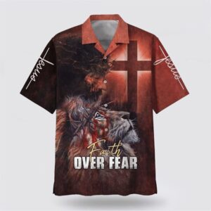 Christian Hawaiian Shirt, Jesus Faith Over…