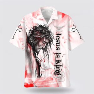 Christian Hawaiian Shirt, Jesus Is King…