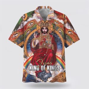 Christian Hawaiian Shirt, Jesus King Of…