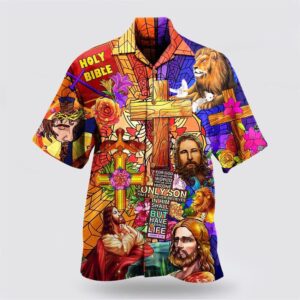 Jesus Lion And Flowers Cool Hawaiian Shirts Christian Hawaiian Shirt Christian Summer Short Sleeve Shirt 1 ctkxp8.jpg