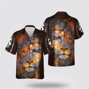 Jesus Hawaiian Shirt, Jesus Lion Hawaiian…