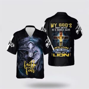 Jesus Hawaiian Shirt, Jesus Lion Inside…