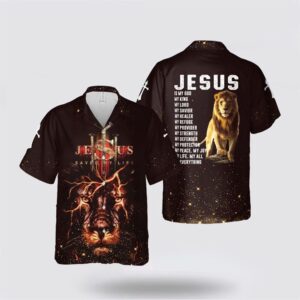 Jesus Hawaiian Shirt, Jesus Lion Jesus…