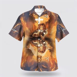 Christian Hawaiian Shirt, Jesus Lion King…