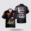 Jesus Hawaiian Shirt, Jesus Lion Let’s Your Faith Be Bigger Than Your Fears 1 Hawaiian Shirt, Religion Hawaiian Shirt