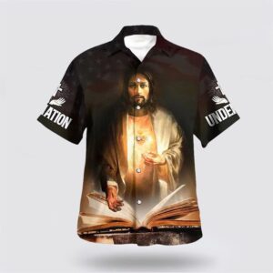 Christian Hawaiian Shirt, Jesus One Nation…