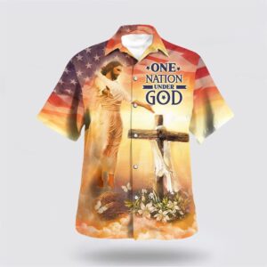 Christian Hawaiian Shirt, Jesus Open Arms…