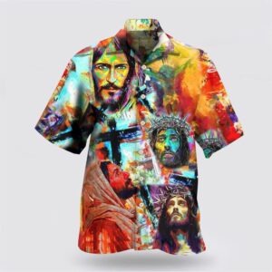 Christian Hawaiian Shirt, Jesus Peace Life…