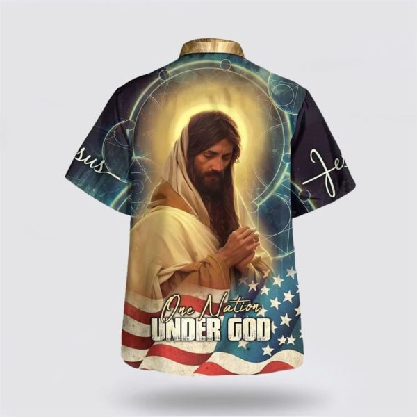 Christian Hawaiian Shirt, Jesus Pray One Nation Under God Hawaiian Shirts, Christian Clothing Hawaii