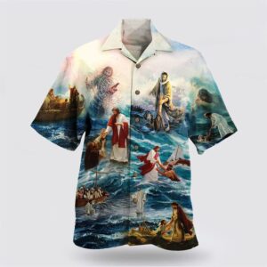 Christian Hawaiian Shirt, Jesus Saved My…