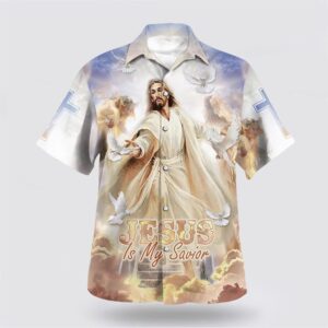 Christian Hawaiian Shirt, Jesus Stretched Out…