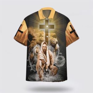 Christian Hawaiian Shirt, Jesus Stretched Out…