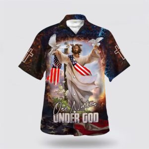 Christian Hawaiian Shirt, Jesus With His…