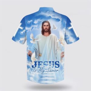 Jesus With His Arms Open Hawaiian Shirt Jesus Is My Savior Hawaiian Shirts Christian Hawaiian Shirt Christian Summer Short Sleeve Shirt 2 ute4pa.jpg