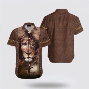 Jesus Hawaiian Shirt, Lion Jesus Hawaiian…