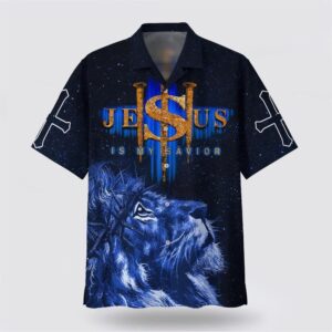 Christian Hawaiian Shirt, Lion Jesus One…